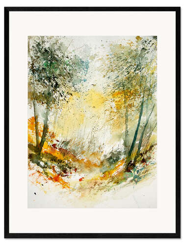 Ingelijste kunstdruk The forest in autumn