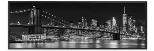 Poster New York City Night Skyline