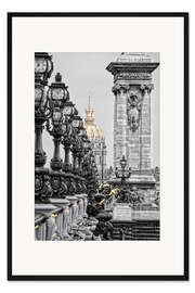 Gerahmter Kunstdruck Paris pompös