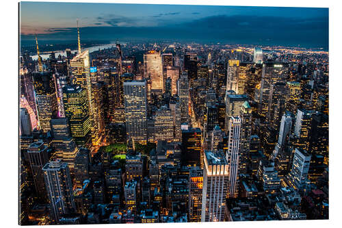 Tableau en plexi-alu New York - mer de lumière