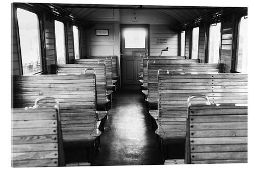 Acrylic print Old train compartment