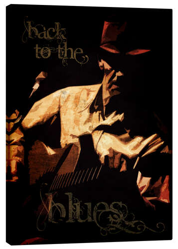Lærredsbillede Back to the blues