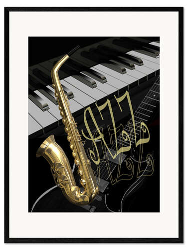 Impresión de arte enmarcada jazz