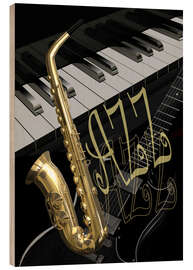 Wood print jazz