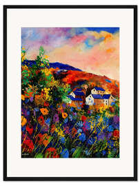 Gerahmter Kunstdruck Sommerlandschaft