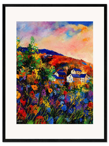 Gerahmter Kunstdruck Sommerlandschaft