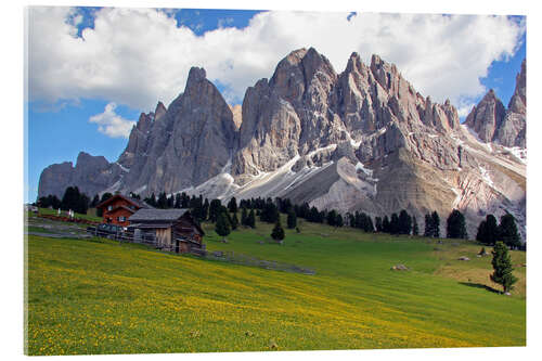 Acrylic print Dolomites