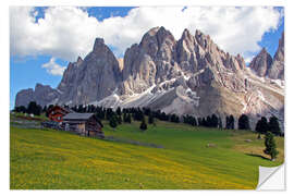 Självhäftande poster Dolomites