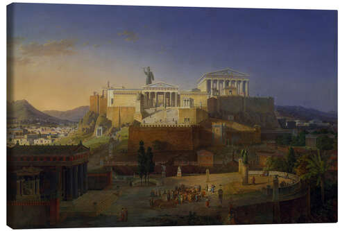 Canvas print The Acropolis of Athens, 1846