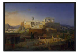 Gerahmter Kunstdruck Die Akropolis von Athen, 1846