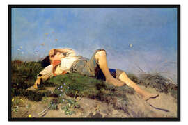 Gerahmter Kunstdruck Hirtenknabe