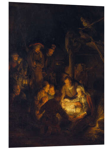 Foam board print Adoration of the Shepherds. 1646