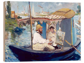 Trebilde Monet painting on his studio boat