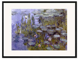 Framed art print Water Lilies (Nympheas)