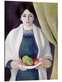 Magnettafel Portrait mit Äpfeln