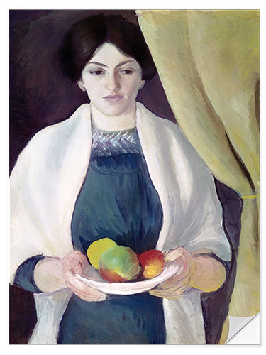 Naklejka na ścianę Portrait mit Äpfeln. 1909