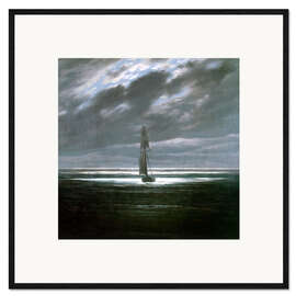 Framed art print Seascape in the Moonlight