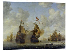 Aluminium print Naval Battle.