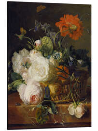 Magnettafel Korb mit Blumen. (1710/20)