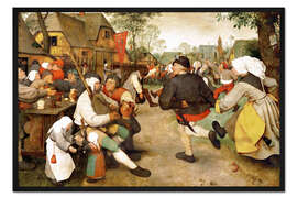 Gerahmter Kunstdruck Bauerntanz