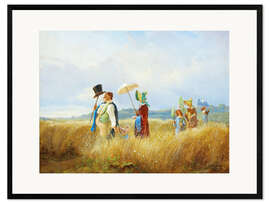 Framed art print The Sunday walk
