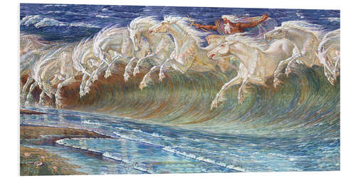 Foam board print The Horses of Neptune