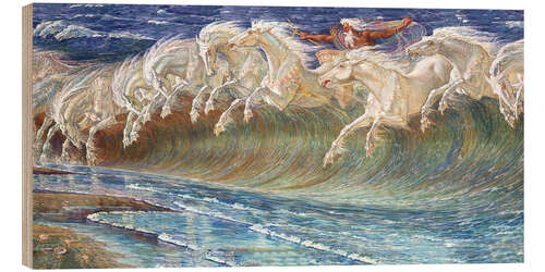 Wood print The Horses of Neptune