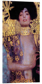 Obraz na szkle akrylowym  Judyta z głową Holofernesa (fragment) - Gustav Klimt