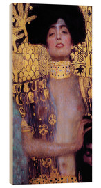 Obraz na drewnie Judyta z głową Holofernesa (fragment) - Gustav Klimt