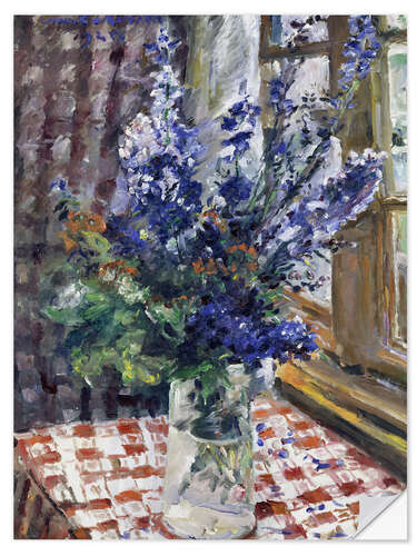 Vinilo para la pared Glass vase with Larkspur. 1924