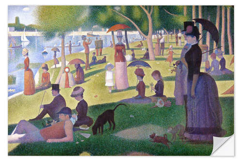 Autocolante decorativo Uma Tarde de Domingo na Ilha de Grande Jatte