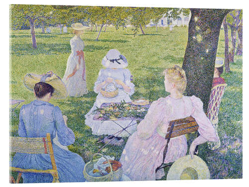 Akryylilasitaulu Family in the orchard
