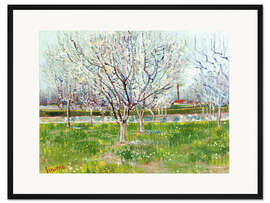 Gerahmter Kunstdruck Blühender Obstgarten