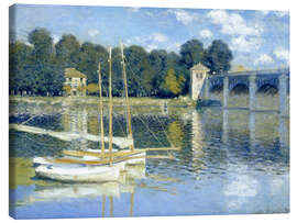 Lærredsbillede  The Argenteuil Bridge - Claude Monet