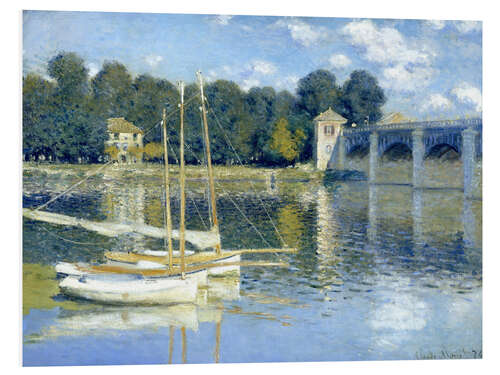 Foam board print The Argenteuil Bridge