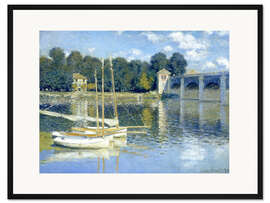 Gerahmter Kunstdruck Brücke von Argenteuil