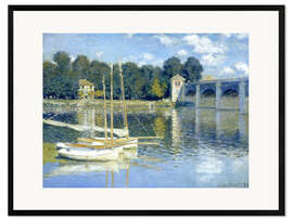 Ingelijste kunstdruk De brug bij Argenteuil
