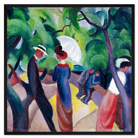 Gerahmter Kunstdruck Promenade