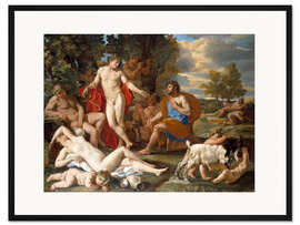 Gerahmter Kunstdruck Midas und Bacchus