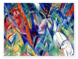 Poster  In the Rain - Franz Marc