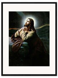 Plakat artystyczny premium w ramie Christ on the Mount of Olives