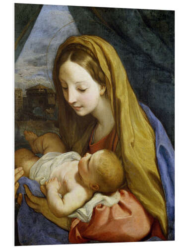 Foam board print Madonna and Child