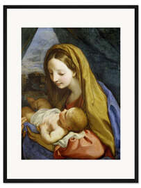 Gerahmter Kunstdruck Maria mit dem Kind