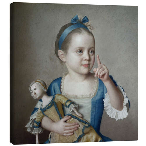 Canvas print Girl with doll