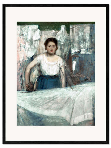 Framed art print The Woman Ironing