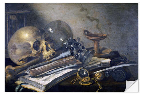 Autocolante decorativo Vanitas still life. 1656