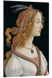 Magnettafel Idealisiertes Porträt einer jungen Frau