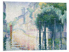 Foam board print Kanal in Venedig. Um 1904