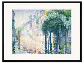 Gerahmter Kunstdruck Kanal in Venedig