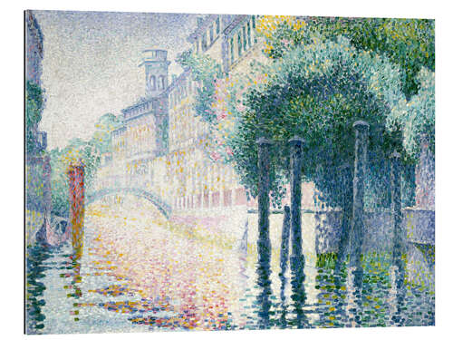 Quadro em plexi-alumínio Kanal in Venedig. Um 1904